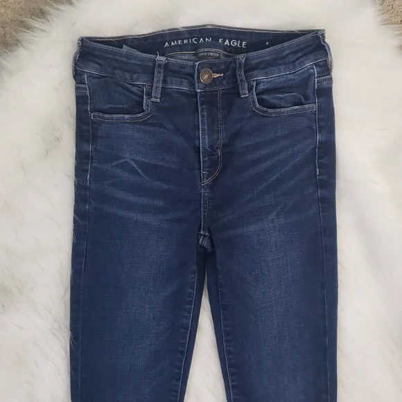 American Eagle Hi-Rise Jegging Jeans Women's 4 Long - Picture 2 of 7